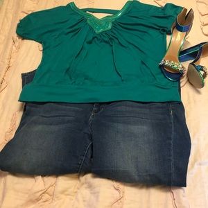🔥🔥5/$50🔥🔥Maurice's size 2 teal top